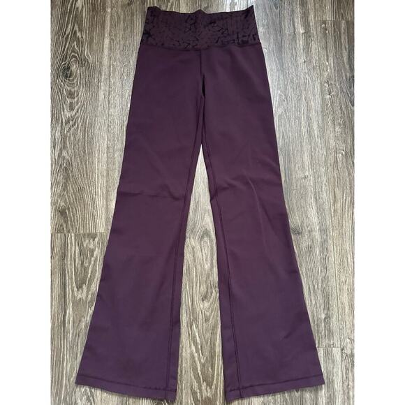 Lululemon Groove Pant II *Full-On Luon Black Cherry Star Crushed - Picture 1 of 9